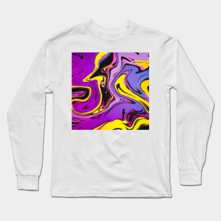 Primuem Colorful Marble Inkscape Long Sleeve T-Shirt